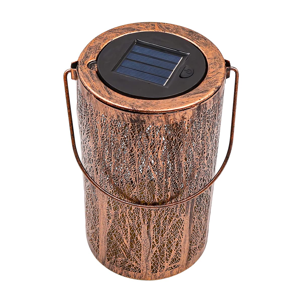 NUZAMAS Solar-Gartenlaterne Zum Aufhängen – Wunderschöne Dekoration Mit 5 Baum-Motiven, Wasserdicht & Solarbetrieben