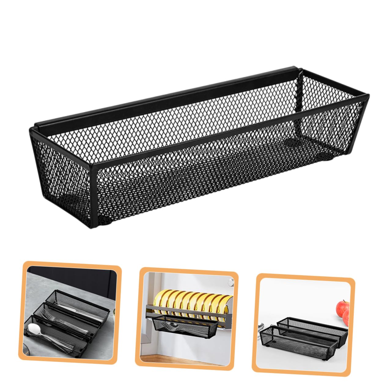 IMIKEYA 6piezas Organizador De Utensilios Pequeños Cesta De Metal para Cubiertos Ahorra