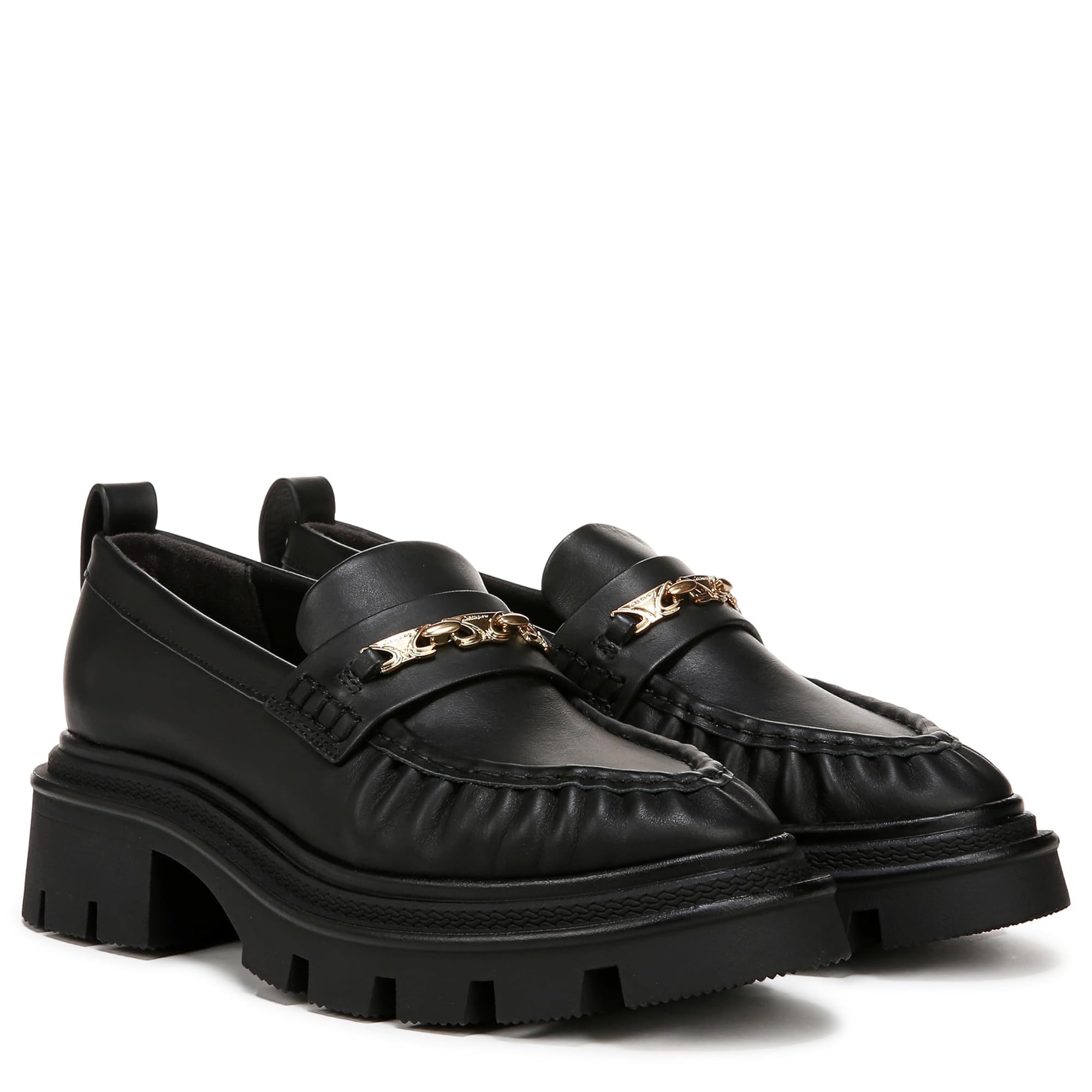 (取寄) サーカスNYバイサムエデルマン レディース ピエール Circus NY by Sam Edelman women Circus NY by Sam Edelman Pierre Dark Blonde/Spiced Cognac Circus NY by Sam Edelman Women's Pierre Loafer, Black Leather, 6.5