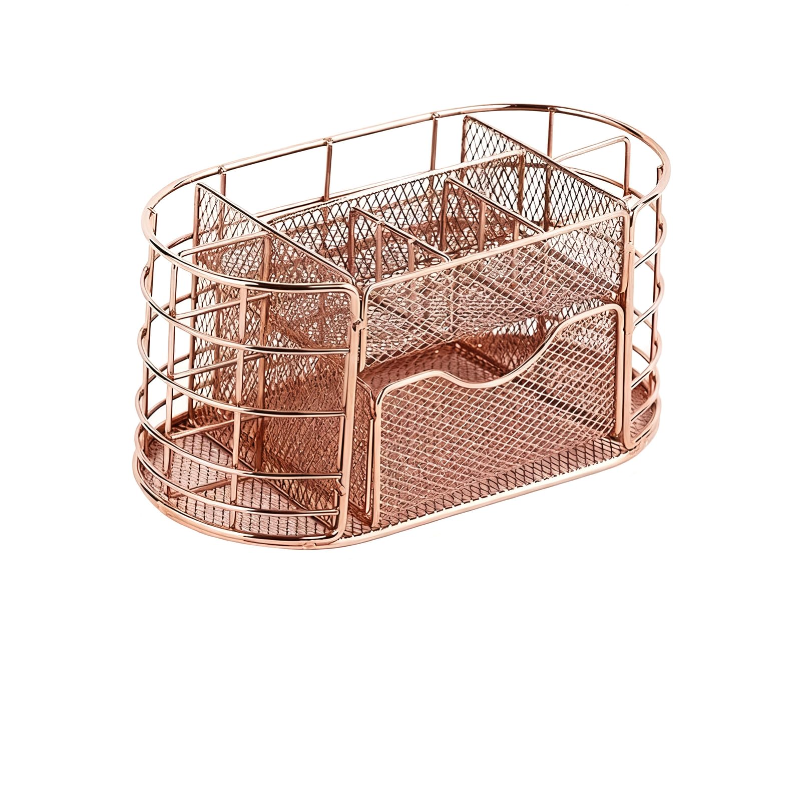 Yixannx Rose Gold Easy To Clean Gold Desk Organizer Features Stylish Yellow,