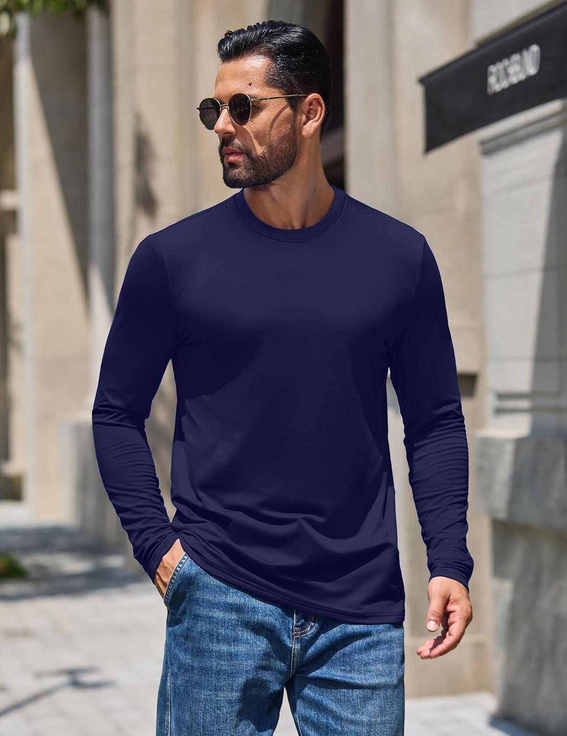 COOFANDY Mens Thermal Shirt Soft Long Sleeve Fleece Lined Base Layer Shirts image 3