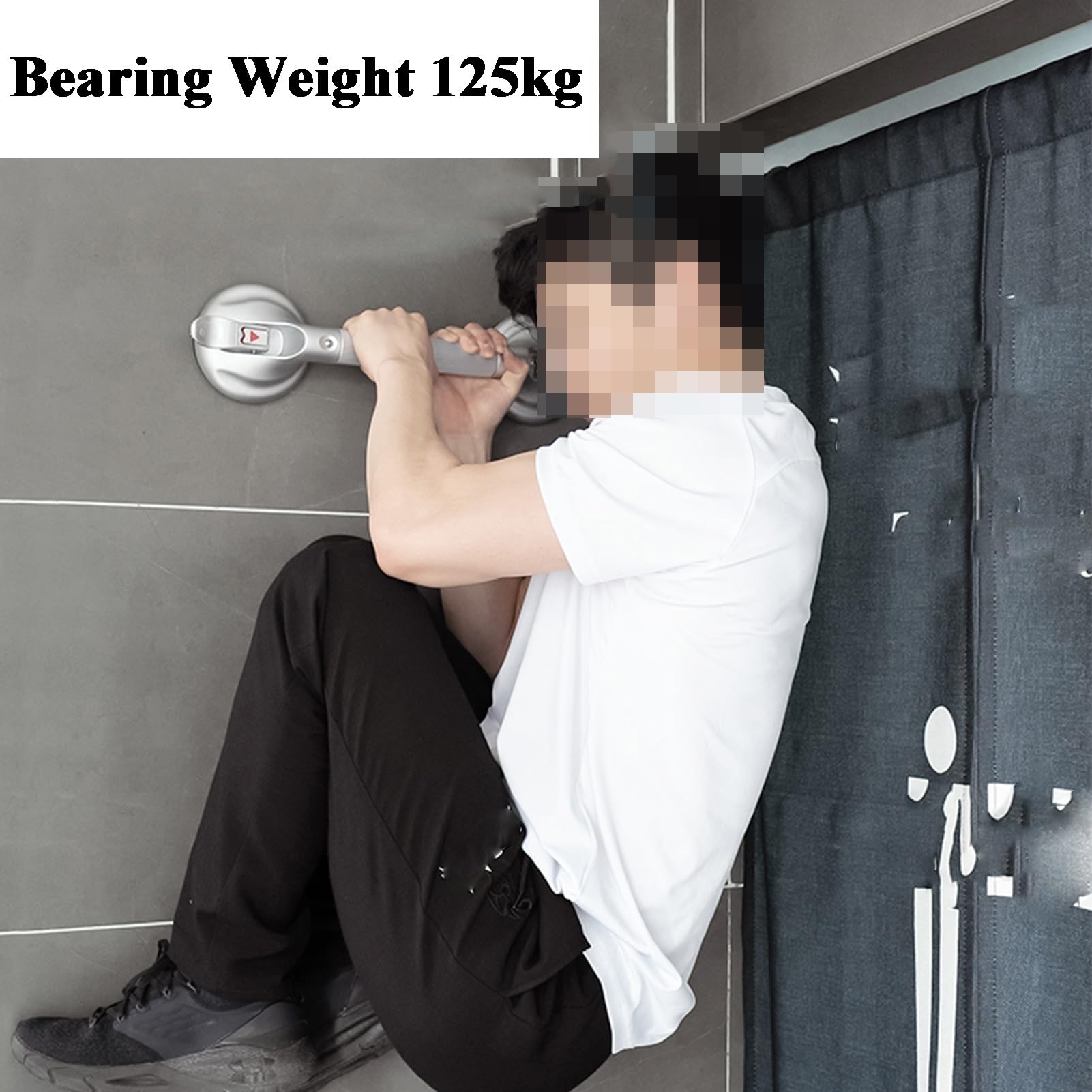 Barras De Apoyo Con Ventosa For Baño, Asideros For Ducha For Personas Mayores, Capacidad De Carga Aproximada De 100 Kg, Bañeras, Duchas E Inodoros.(L-39cm)