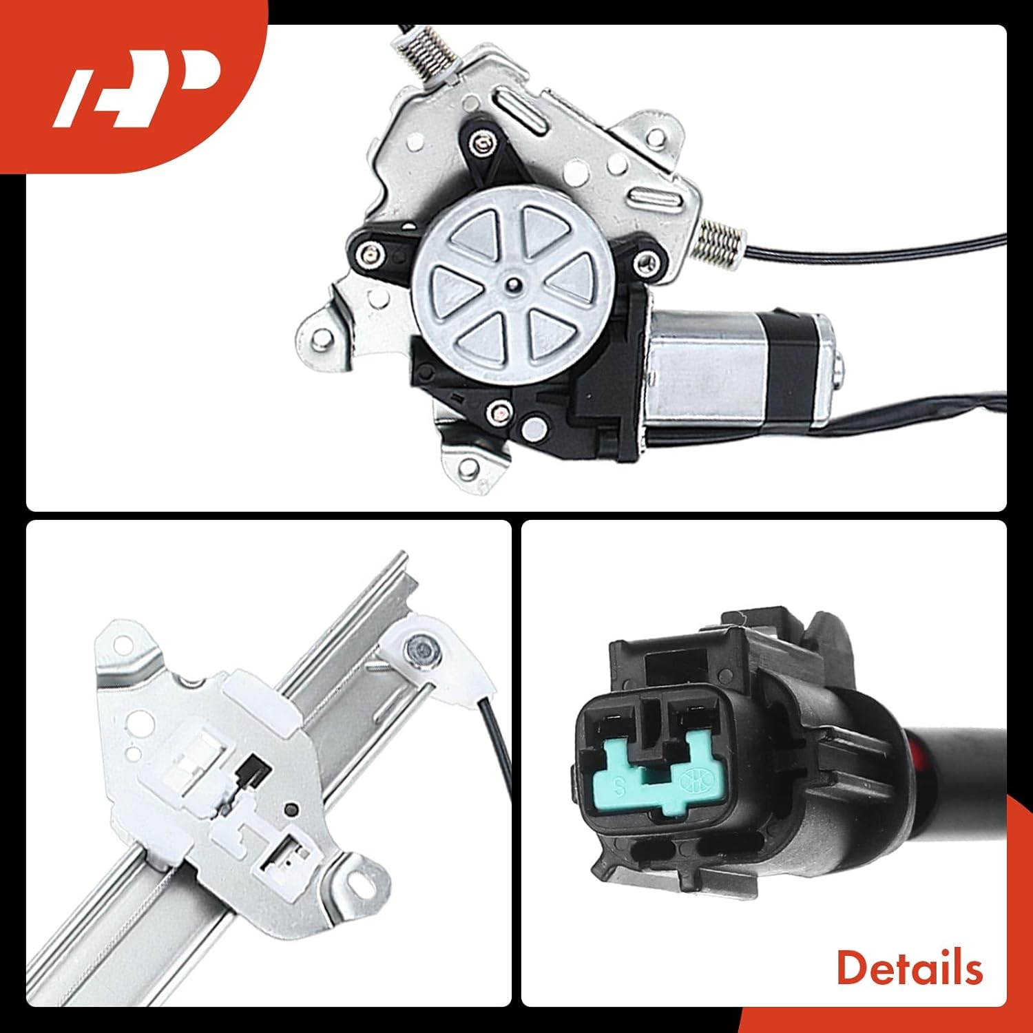 A-Premium Power Window Regulator with Motor Compatible with Nissan Xterra 2005-2015 Sport Utility Rear Passenger Side