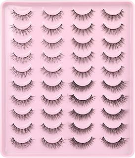 False Eyelashes Natural Look Soft Mink Lashes 4 Styles Wispy Natural Lashes 3D Strip Eye Lashes Pack by Kiromiro
