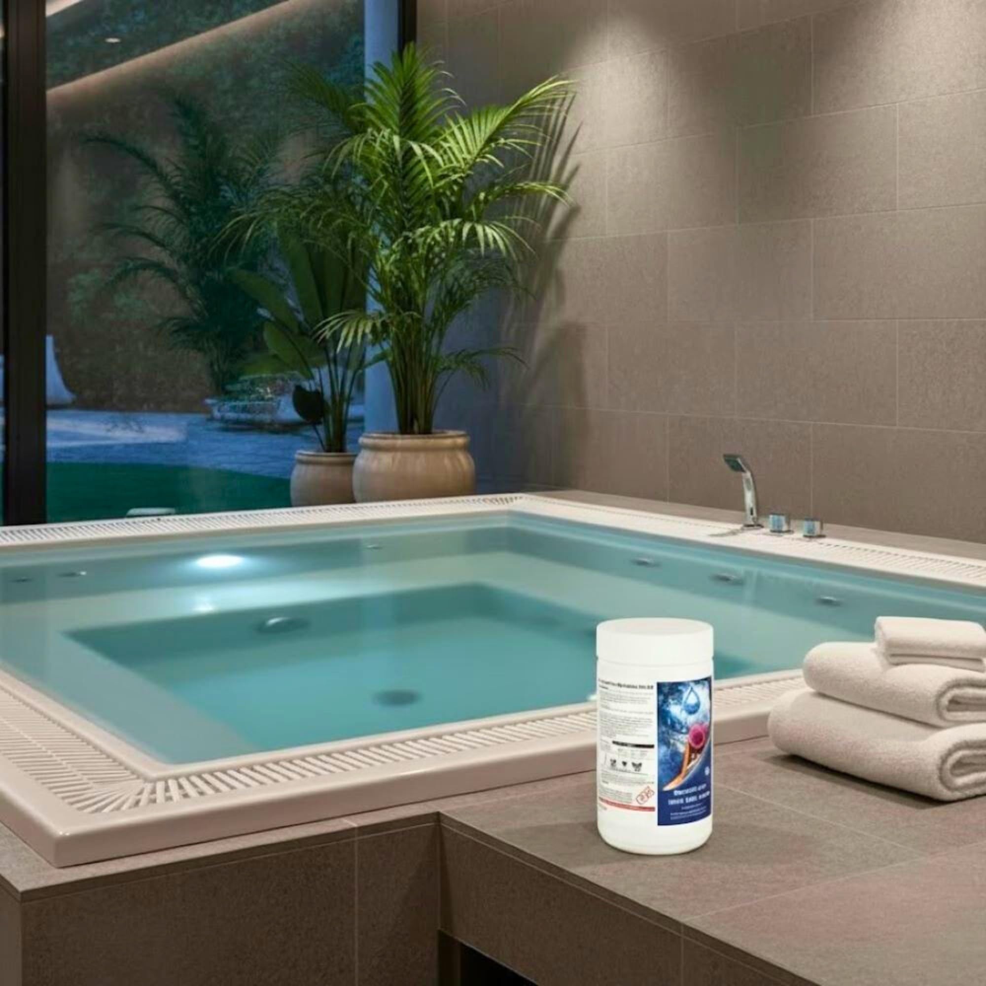 1 Kg Multifunctional Chlorine Tablets 50 x 20g Slow Release, 4 in 1 Sanitiser Stabiliser Algaecide and Clarifier Dispenser Tablets for Hot Tubs, Swimming Pools, Spas and Paddling Water Cleaning — view 10