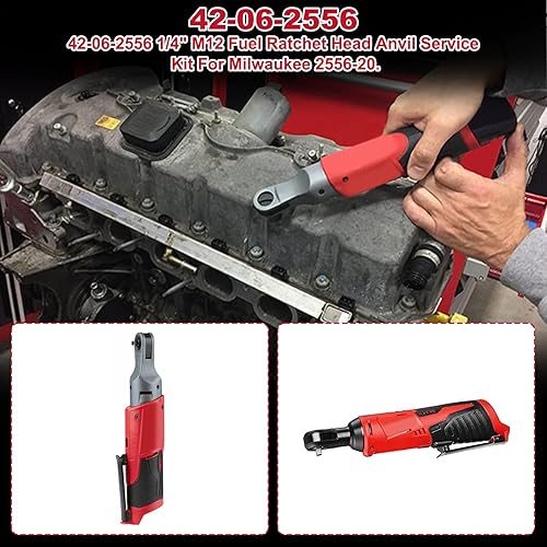 Miniatura 4 de 42-06-2556 Kit de servicio de yunque de 14 pulgadas de repuesto para Milwaukee 2556-20 Kit de yunque de cabeza de trinquete de combustiblecabeza de