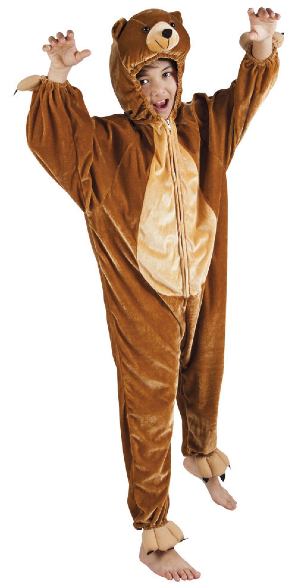 B88016-165 braun Kinder Damen Herren Bären Kostüm Gr.bis max. 165 cm Körpergröße