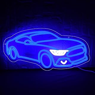 Sports Car Neon Sign for Wall Decor Car Neon Light for Man Cave Garage Bar