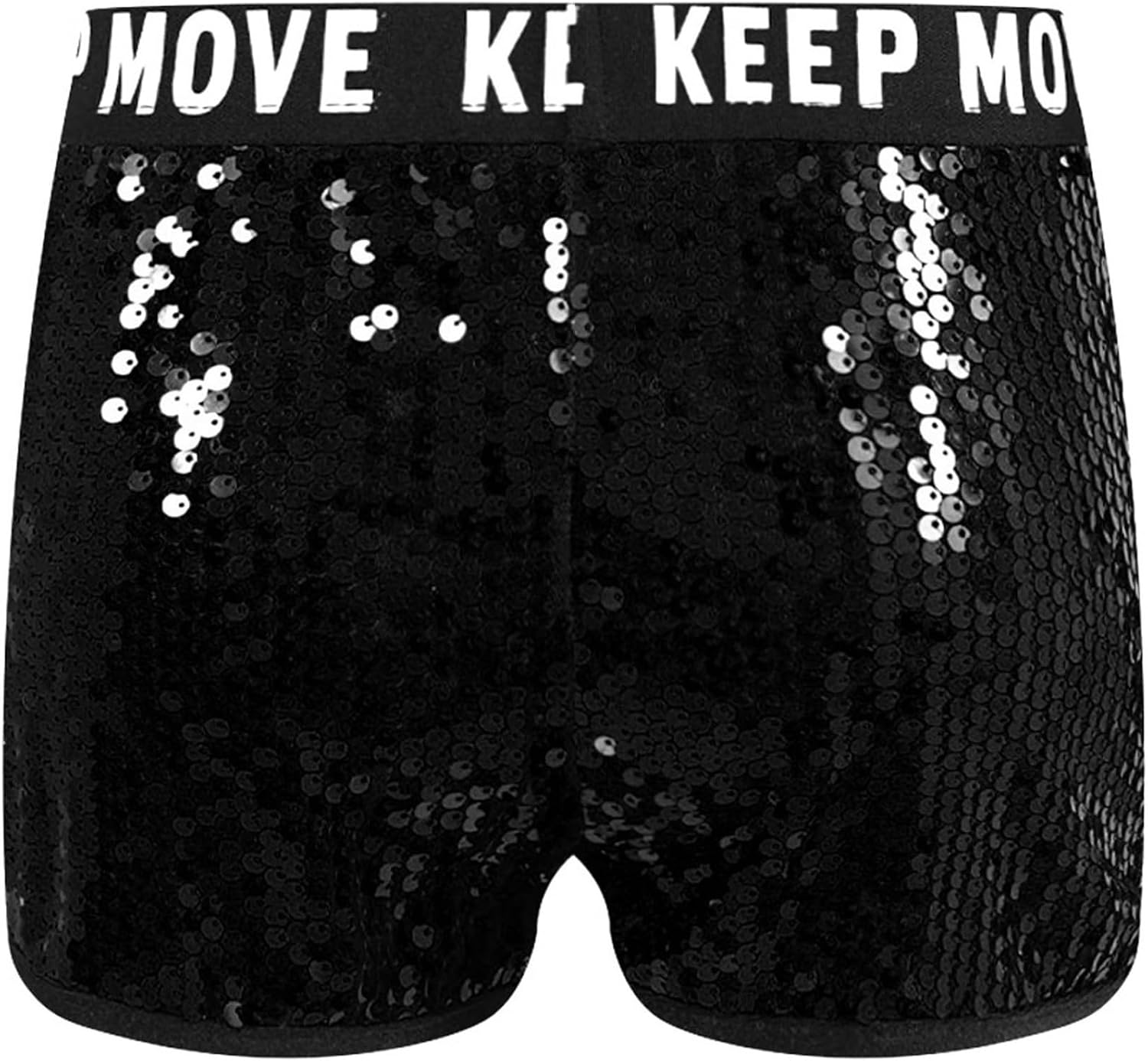 JEYPINMI Little Girls Sequin Hip Hop Jazz Dance Shorts Stage Performance Gymnastics Bottoms Boyshorts