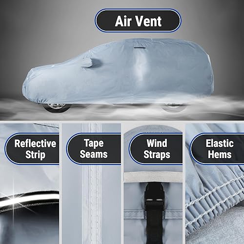 Miniatura 165 de iCarCover Funda de coche prémium para Cadillac Fleetwood 1954-1988, resistente, impermeable, para todo tipo de clima, ajuste personalizado