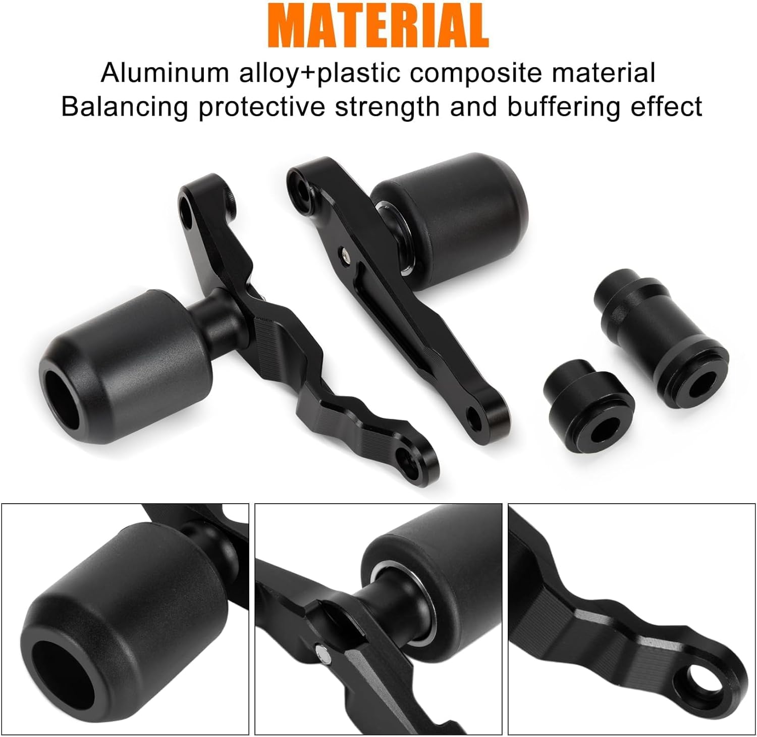 Frame Sliders for CBR650 CBR650R - PSLER Crash Ball Crash Sliders Body Protection Engine Guard Compatible with CBR650 E-Clutch, CBR650R E-Clutch 2024 2025