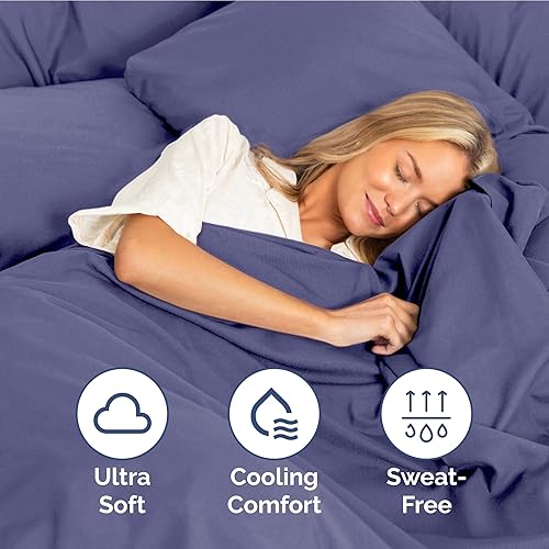 Vista 1070 de Juego de sábanas de 4 piezas tamaño king, extrasuaves, transpirables y refrescantes con esquinas profundas, sábanas de fácil ajuste y sin arrugas