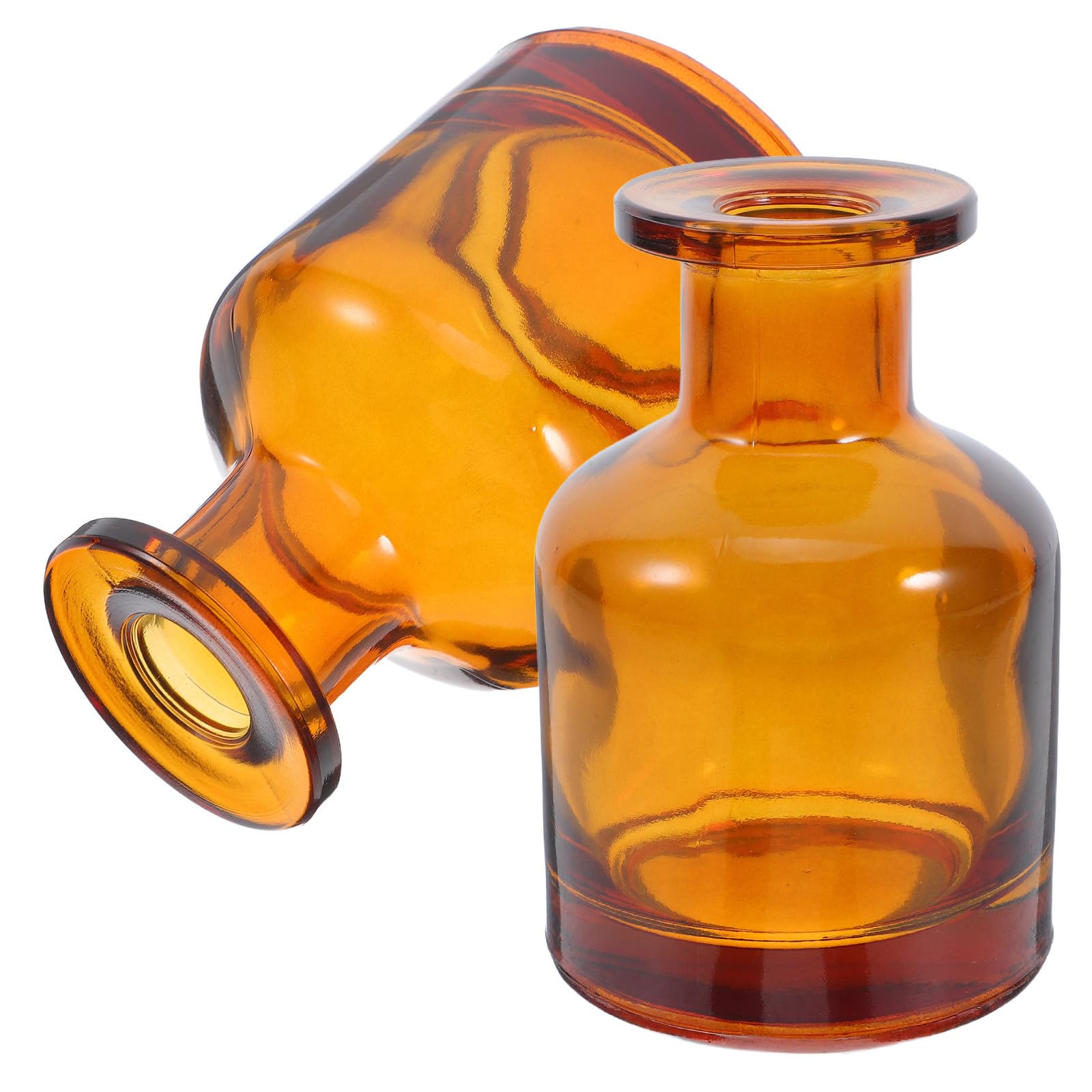 Botellas de vidrio para difusor de aceites esenciales con acabado transparente cilíndrico