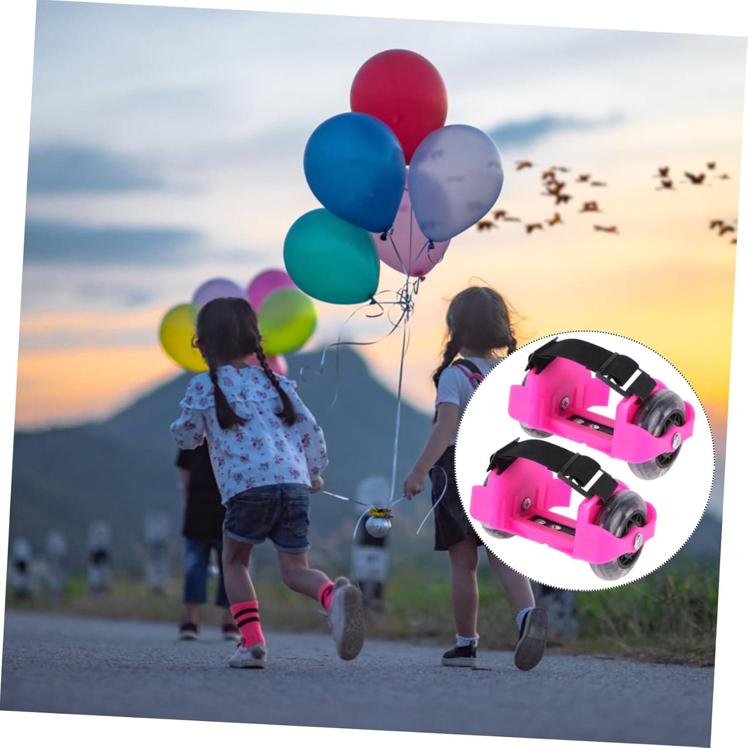 Adjustable Light Up Skate Shoes for Durable Outdoor Roller Skates with Decompression Wheels Wear Resistant Material Comfortable Strap Design for Boys