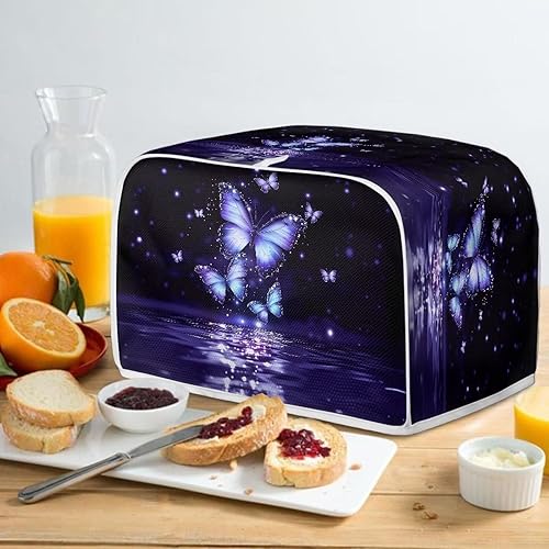 Miniatura 230 de Starry Night Toaster Covers 2 Slice Protectores de huellas dactilares a prueba de polvo y protección contra grasa para electrodomésticos Noche