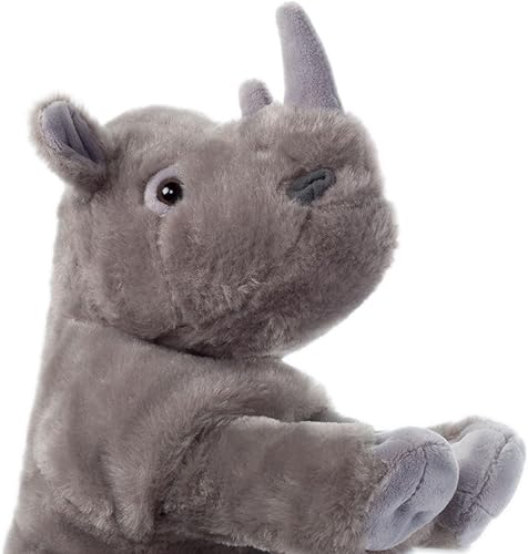 Miniatura 8 de The Petting Zoo Rinoceronte de peluche, regalos para niños, animales salvajes del zoológico Onez, juguete de peluche de rinoceronte del sur de 12