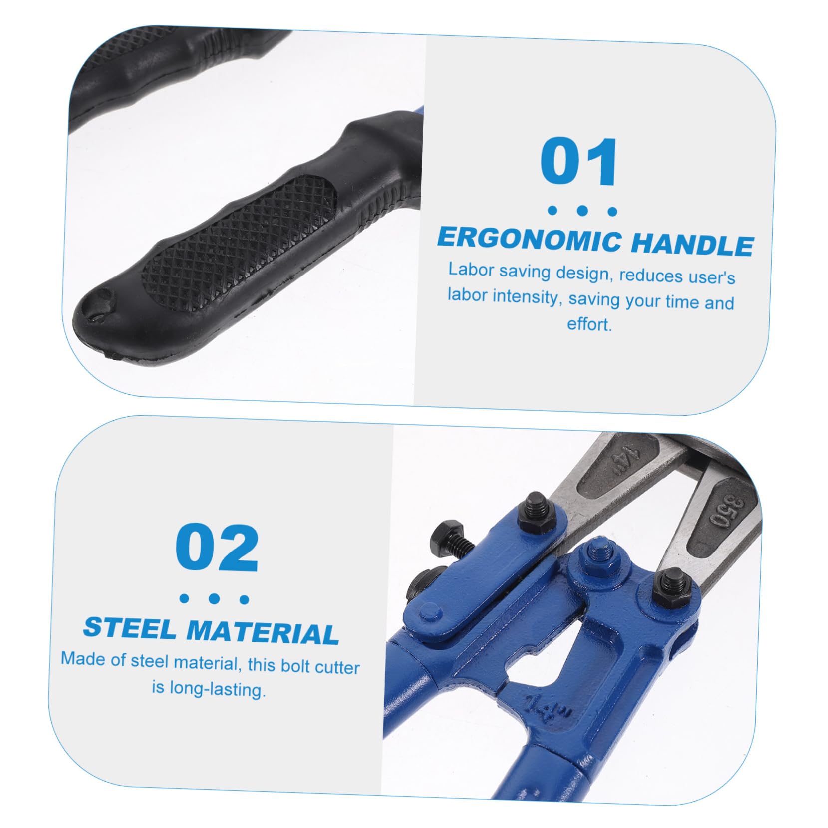Healeved Pinza Spellacavi Elettrici Heavy Duty e Impugnatura in Gomma 14 Pollici in Acciaio T8 Design per Varie Occasioni di Lavoro Manuale