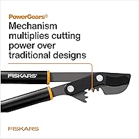Vista 6 de Fiskars 32-Inch PowerGear Loppers for Tree Trimming, Heavy-Duty, Sharp Bypass Steel Blade Tree Branch Cutter up to 2-Inch Diameter Cut Capacity