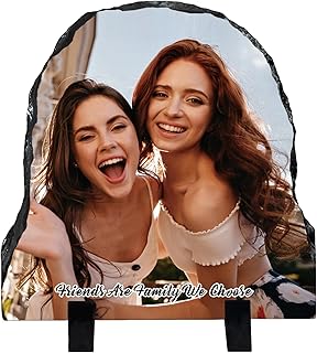 ALBK Personalized Picture Stone Frame - Gifts for Best Friend Women, Cus...