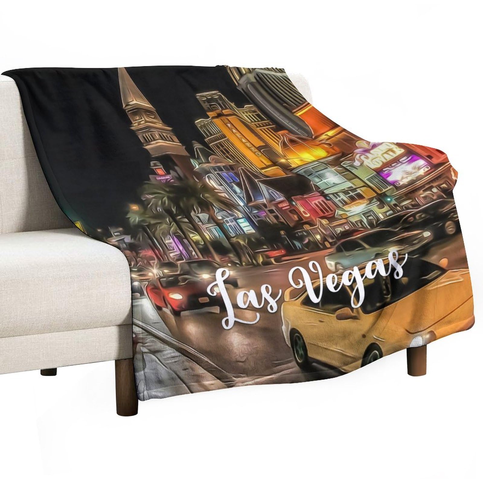 Couverture polaire Skyline Las Vegas comme cadeau de mariage chic