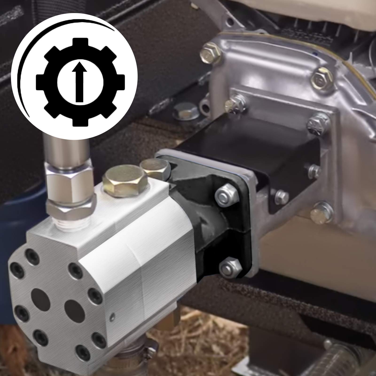 Bestauto Hydraulic Wood Splitter Pump 3000 PSI 2 Stage Log Splitter