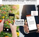 Nouveau Smartphone 4G Débloqué Android 14 Édition Go - Écran de 6 po, 2 Go + 32 Go (1 To Extensible) de Stockage, Batterie de 3000 mAh, Caméra 5 MP + 2 MP, Double SIM, Prise Casque 3,5 mm, Protecteur d'Écran Pré-collé (Gris)