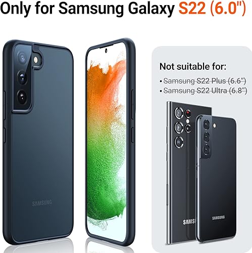 Miniatura 24 de TORRAS Funda a prueba de golpes para Samsung Galaxy S23, [probada contra caídas de grado militar] translúcida mate parte trasera dura y borde suave