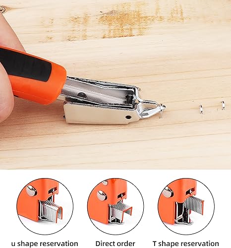 Miniatura 7 de Pistola de grapas 3 en 1 resistente con removedor de grapadoras y 1800 grapas, pistola de grapas manual para tapicería, material de fijación,