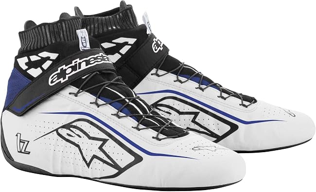Alpinestars TECH-1 Z V2 SHOE US - WHT BLK EL BLUE - 10.5