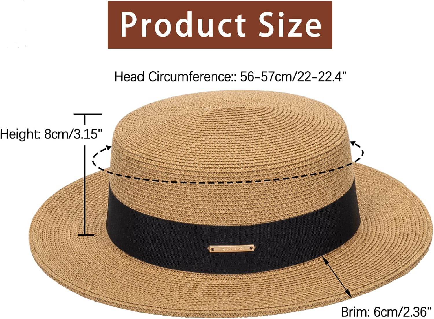 Straw Boater Summer Sun Hat Wide Brim Fedora Bangladesh Ubuy