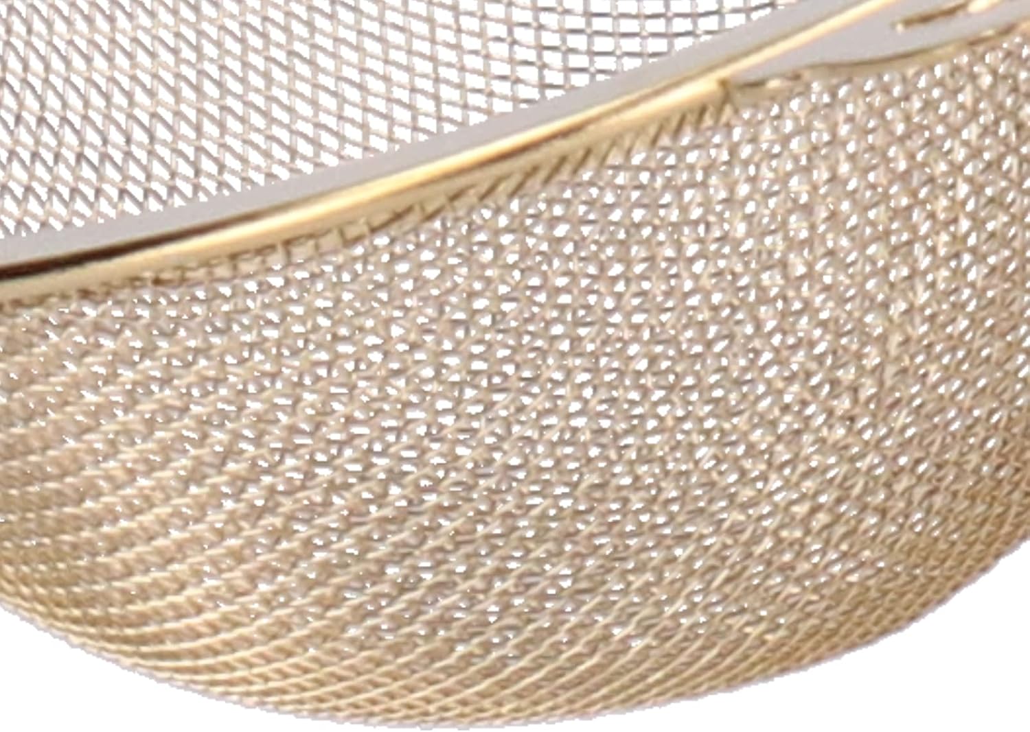 Stainless Steel Tea Strainer, Tea Steeper Fine Mesh Filters with Double Handles, Hanging On Teapots Mugs Cups to Steep Loose Leaf Tea and Coffee(Gold)