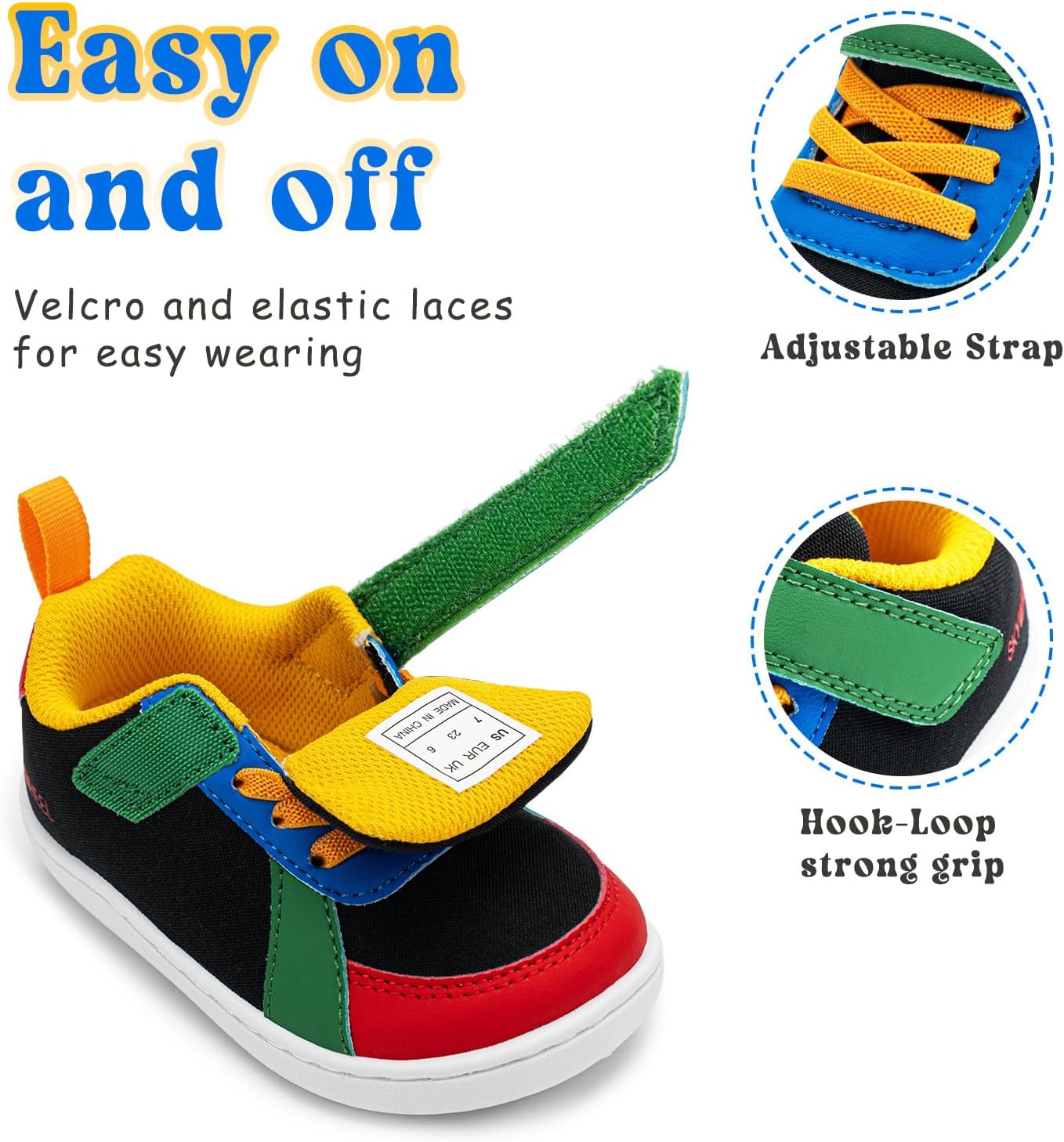 SKYWHEEL Toddler Wide Toe Box Barefoot Shoes Boys Girls Tennis Walking Sports Shoes Comfort Lightweight Zero Drop Sneakers for Kids Indoor/Outdoor Play