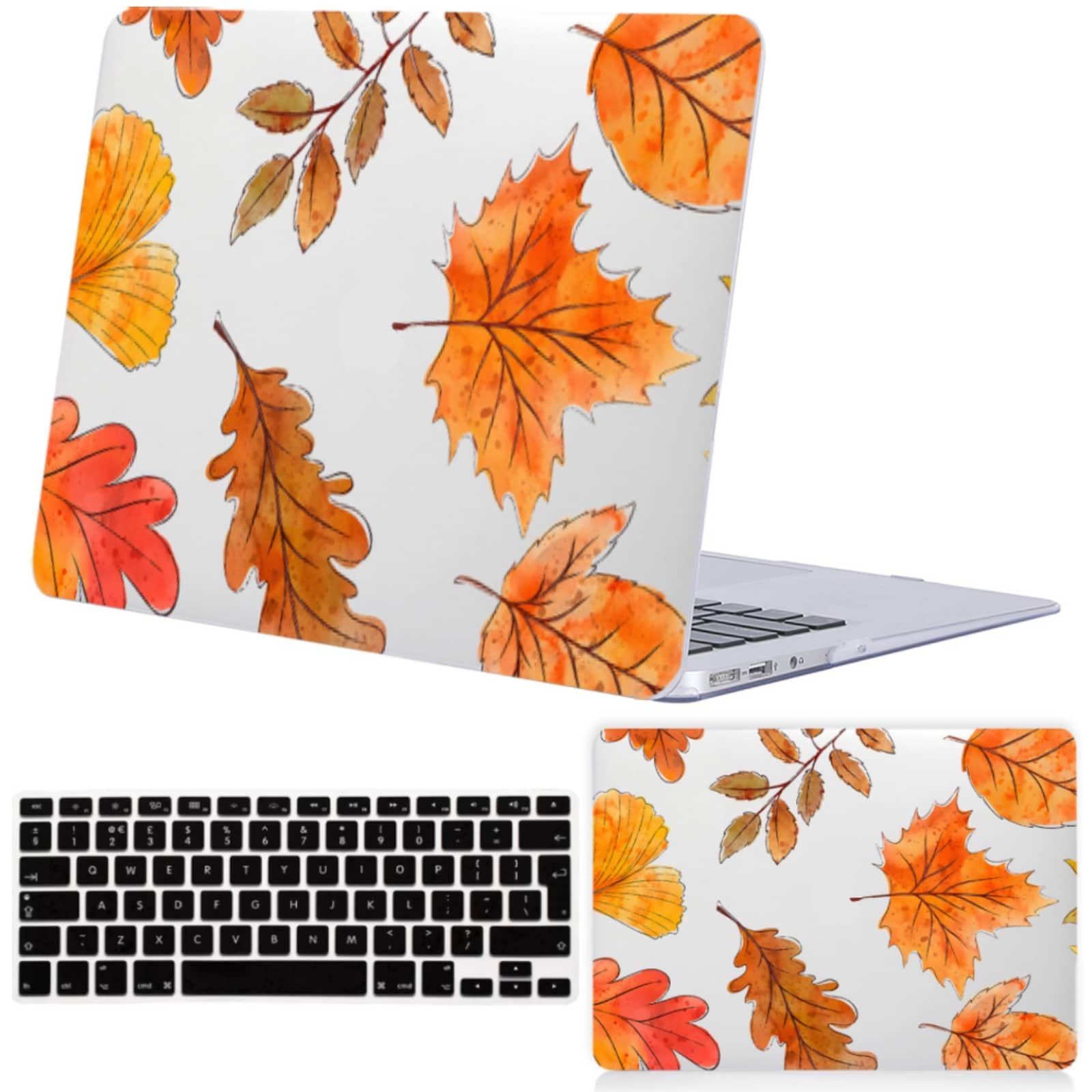 Funda MacBook Pro 16 A2141 carcasa rígida con protector de teclado diseño hoja de arce 8