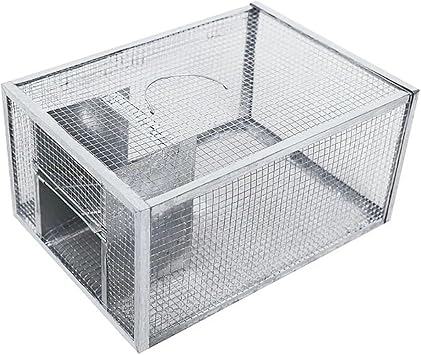 Rat Traps,Automatic Continuous Circulation mousetr Household Continuous Mousetrap Large Space Automatic Cage Safe and Mouse Trap Color Light Grey