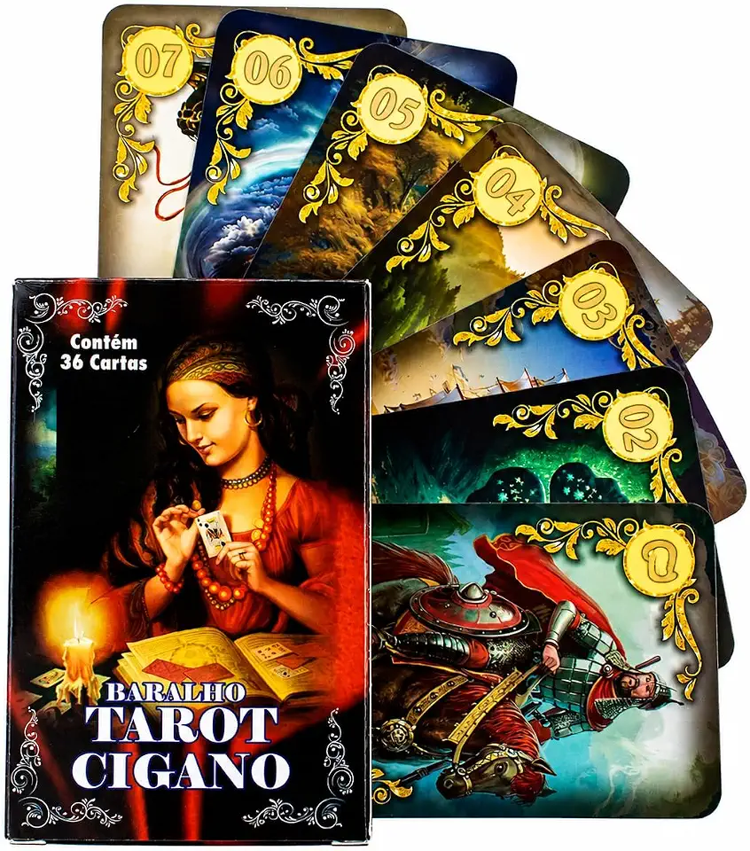 Baralho Tarot Cigano 36 Cartas Com Manual