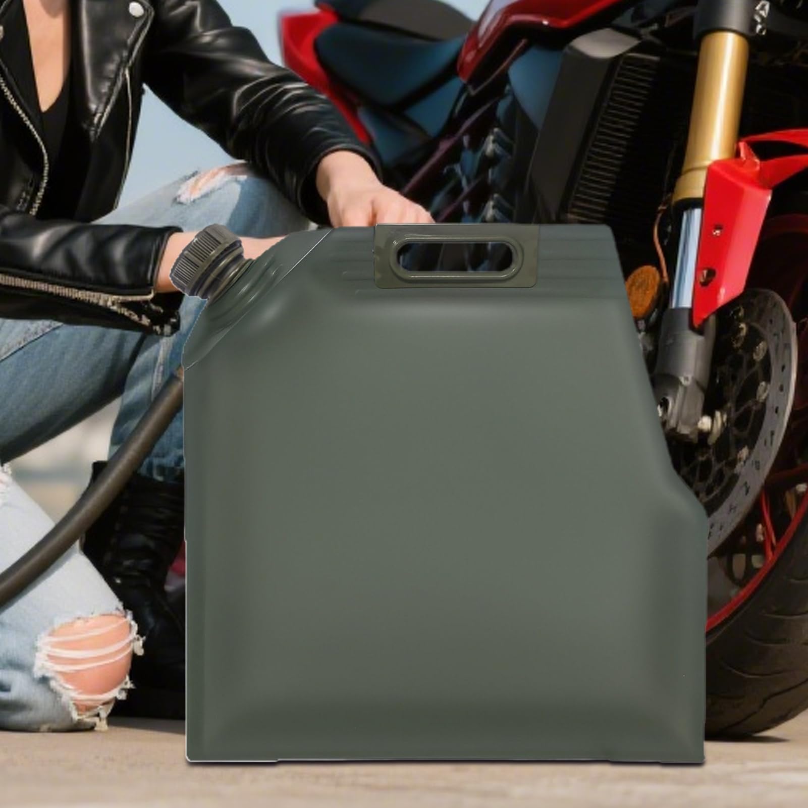 Vessie à Gaz Portable pour Bateau Maniable,Sac de Transport et Stockage pour Huile - Contenance Étanche pour Voyage Pêche Conduite Quotidienne Aventure