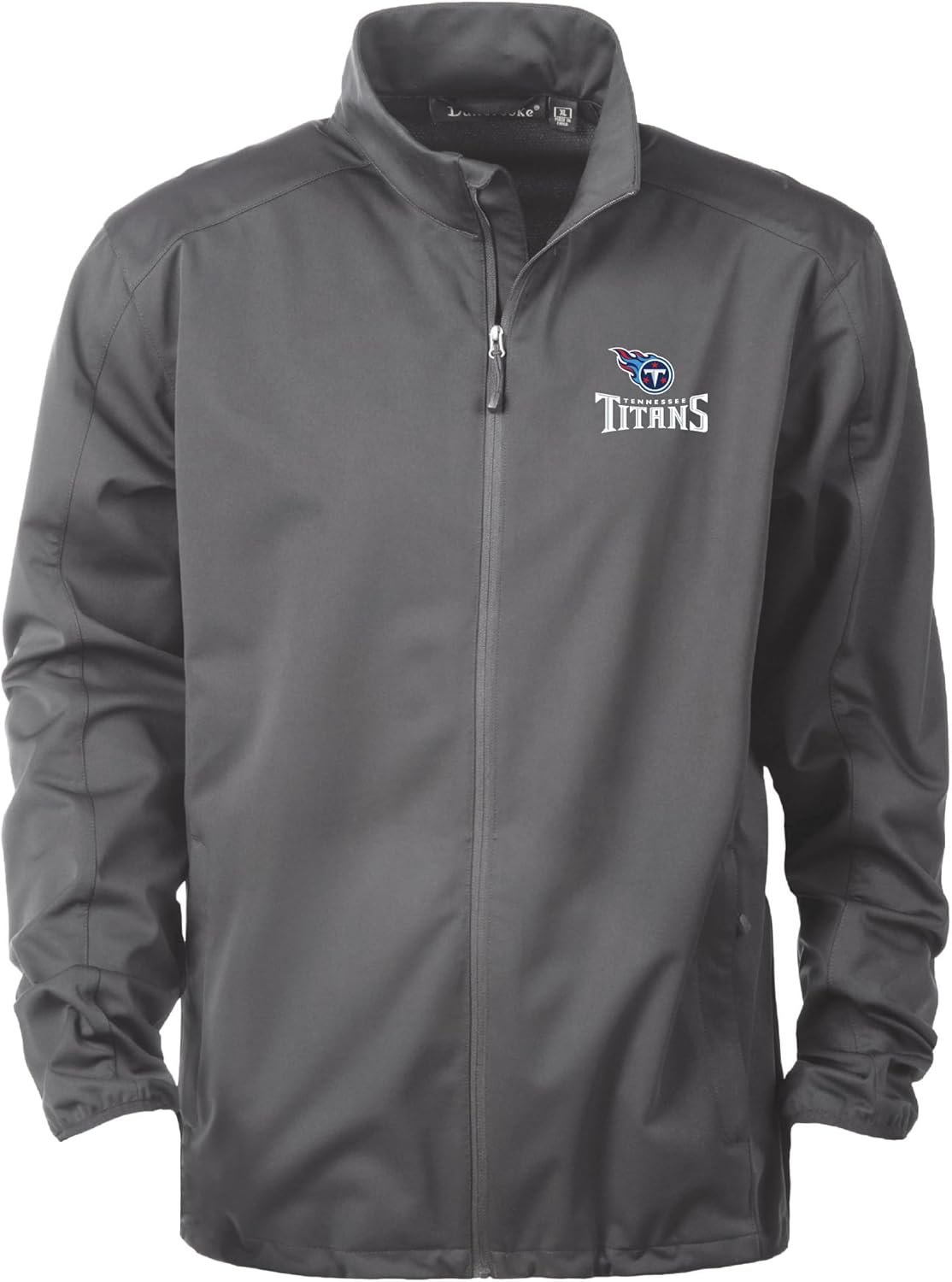 Dunbrooke NFL Washington Commanders Appex Mens Lightweight Softshell Full Zip Jacket | Embroidered Team Logo, Graphite, 5XL