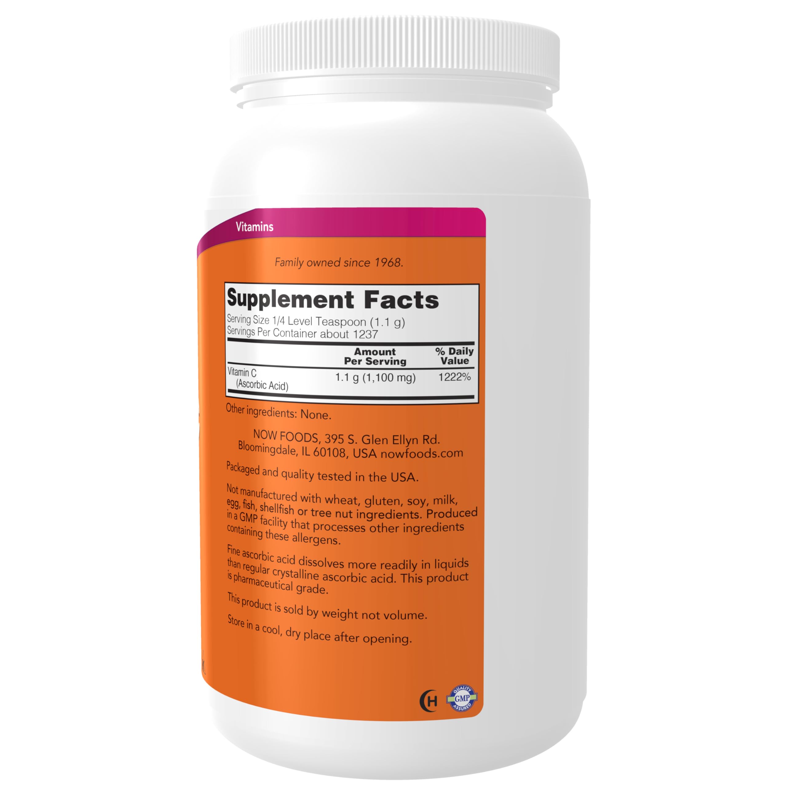 NOW Supplements, Vitamin C Crystals (Ascorbic Acid), 3 lbs — Amazon image 2