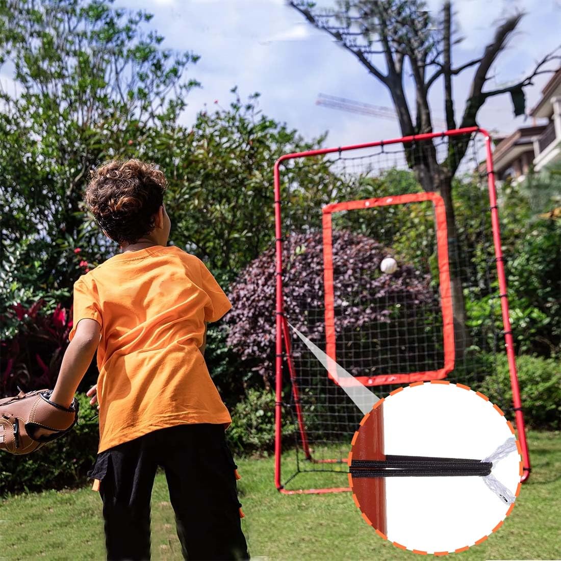 Pitchback Rebounders de Baseball Crochets interchangeables Filet de Rebond