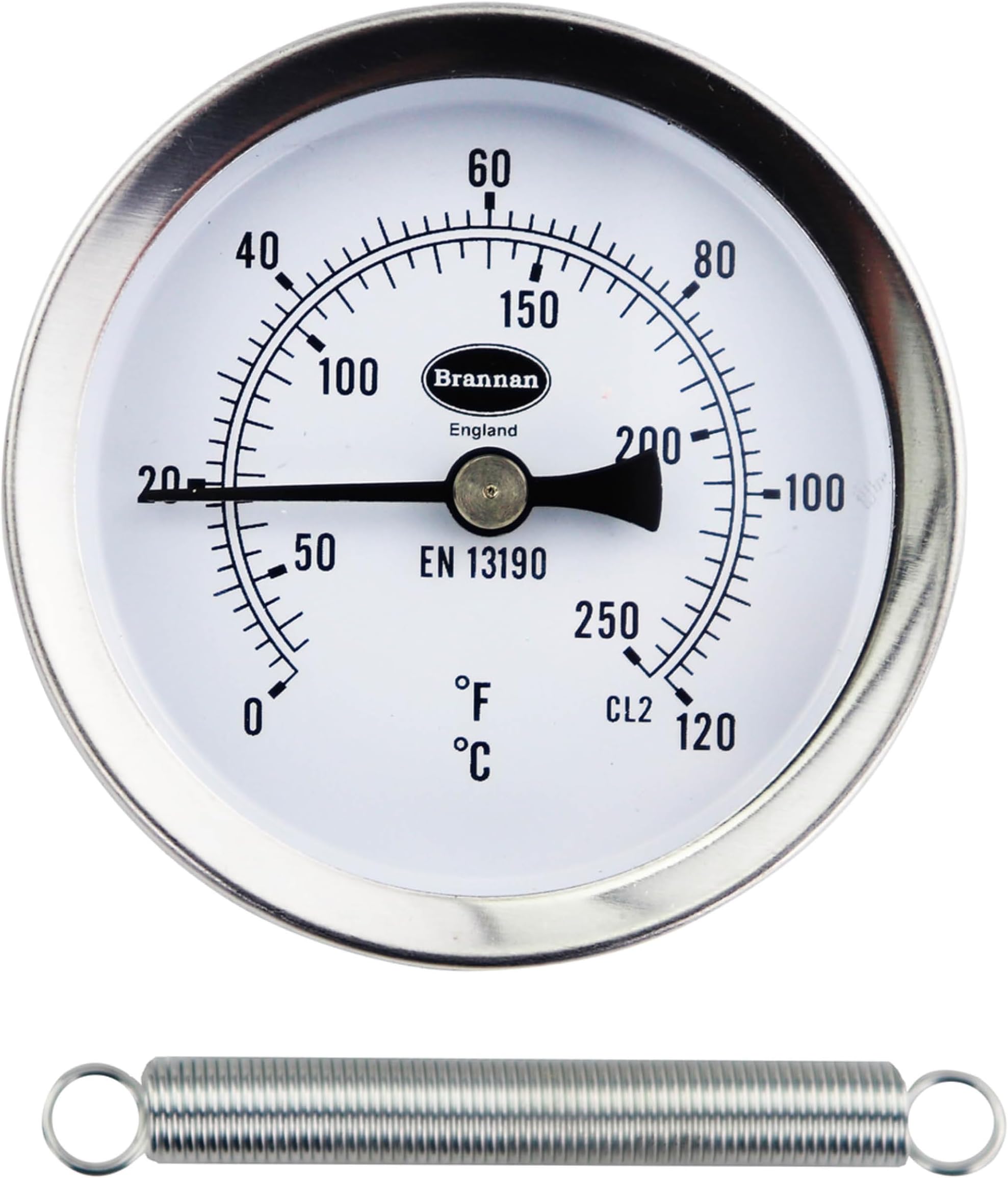 Brannan Clip on pipe thermometer - Radiator Balancing Thermometer for Hot Water Pipes and Radiators