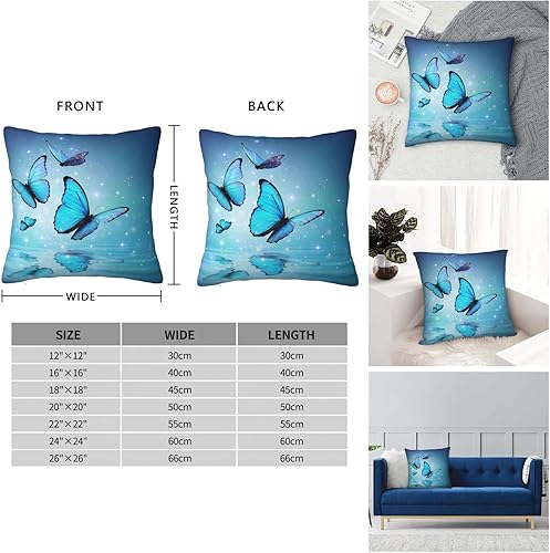 Miniatura 5 de YIPOCH Glowing Butterfly- Throw Pillow Covers 26"x26" Throw Pillow Cushion Cases Decoration for Couch Sofa Pillow Covers fundas para cojines de sala