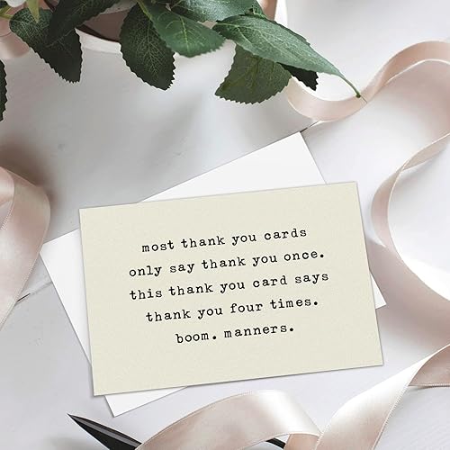 Miniatura 6 de Tarjeta de agradecimiento divertida, tarjeta de felicitación de gratitud sarcástica, tarjeta de agradecimiento humorístico, la mayoría de las