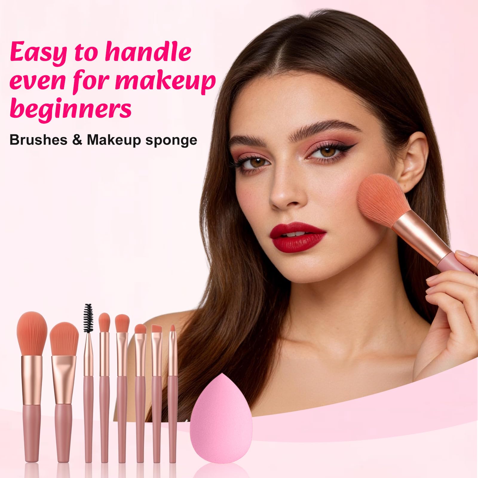 Coffret Maquillage Femme, Kit de Maquillage Professionnel, Malette Maquillage Adolescente Fille, Makeup Gift Set Portable et Légère avec Palette à Yeux Fond de Teint Correcteurs Gloss à Lèvres Mascara