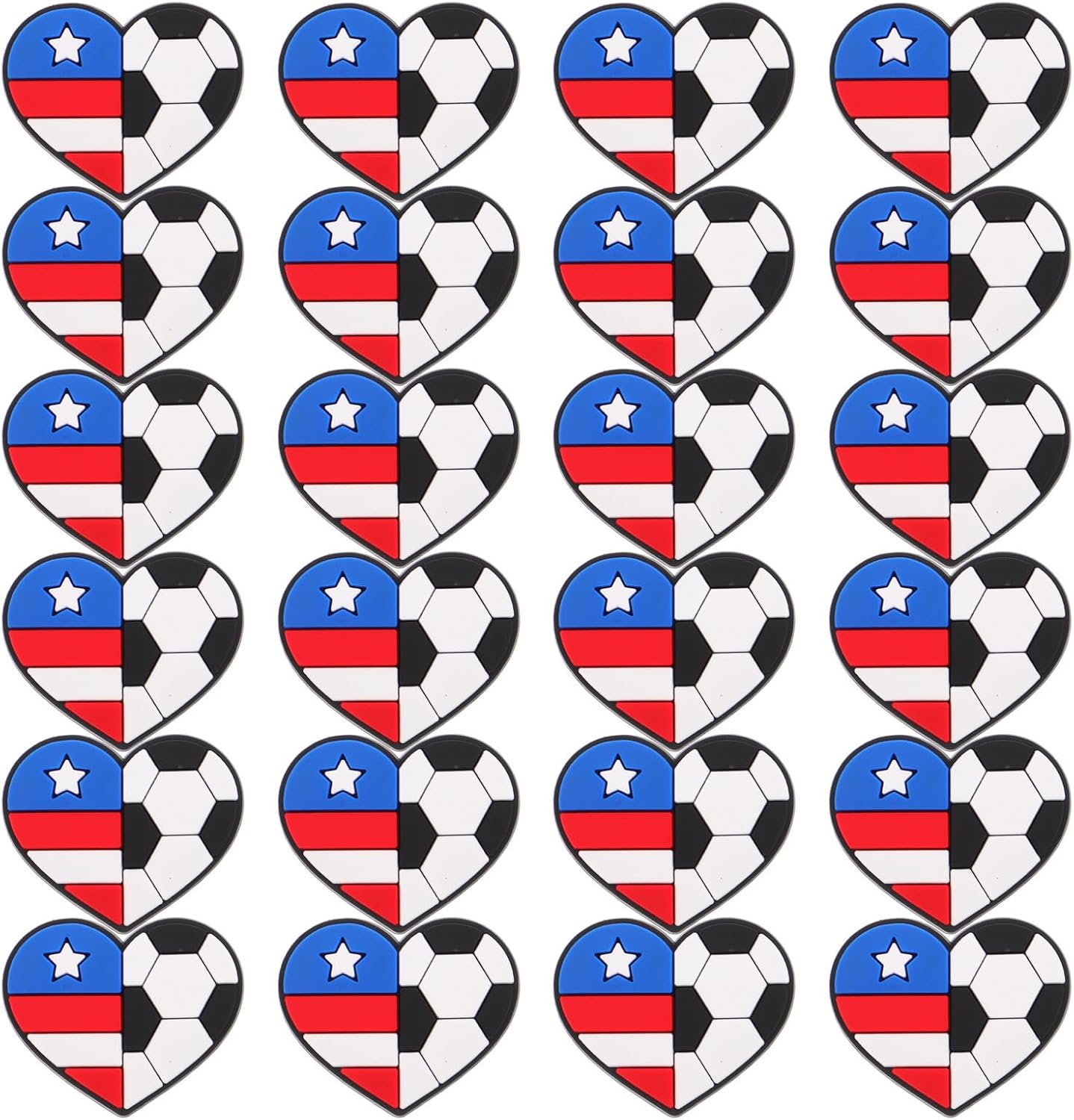 40pcs Soccer Ball Pen Clip Charm for Pencil and Pen, Cartoon Sports Style Pvc Decoration with Vivid Appearance, for Classroom Rewards and Home Use by Students