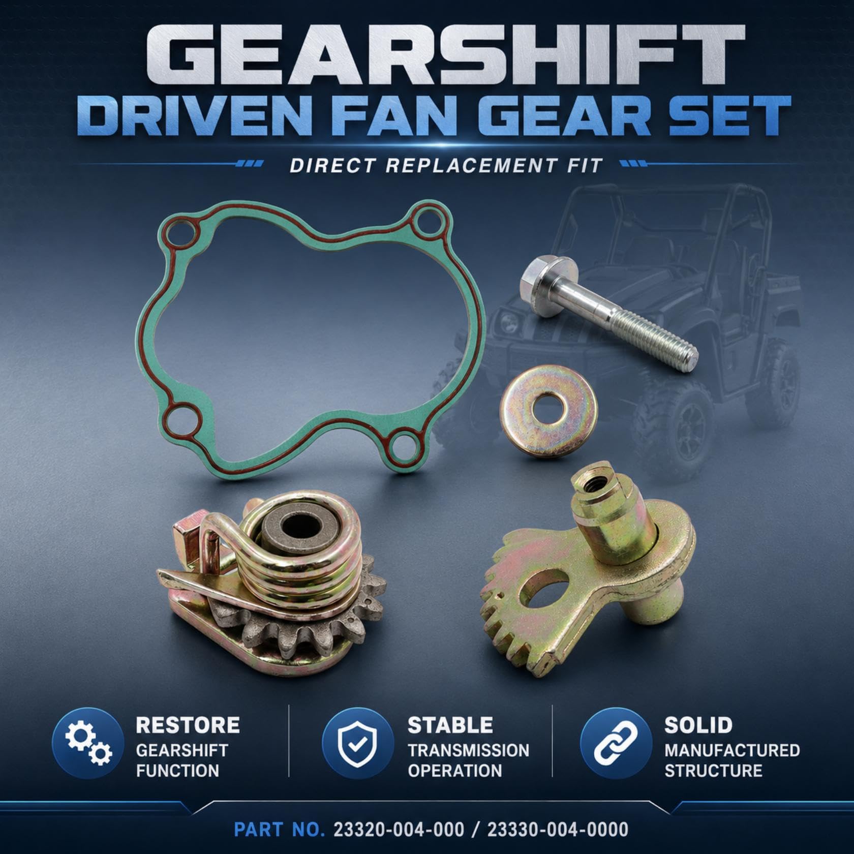 UTV Gearshift Fan Gear - Hisun, Massimo, Coleman -2