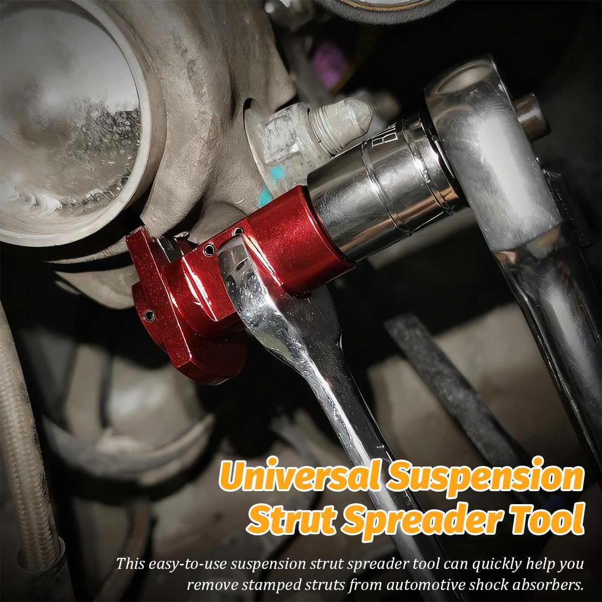Car Strut Spreader Tool, 5mm-11.5mm Heavy Duty Vehicle Steering Suspension Knuckle Seperator, Automotive Suspension Strut Spreader Socket Tool, Suitable for Most Vehicles