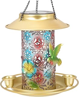 Toddmomy Solar Bird Feeder Oriole Feeder Squirrel Decor Bird Feeders for outside Cardinals Feeders Hanging Bird Feeder Bird Feeders Outdoors Outdoor Hummingbird Feeder Bird Feeder Ornament