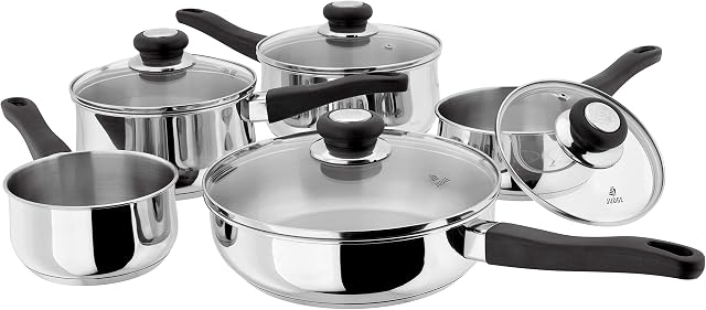 Judge JJC2A Vista 5 Piece Saucepan Set, Stainless Steel