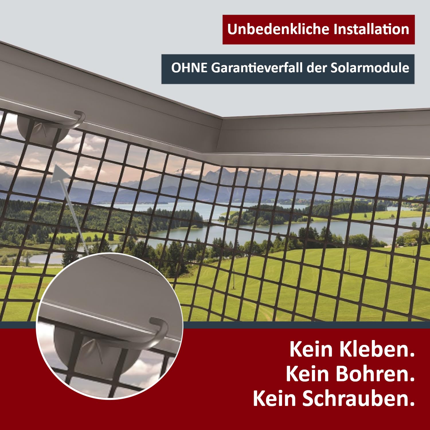 Solarkäfig Taubenabwehr für Solaranlagen – Taubenschutz PV-Anlage, Marderschutz, Vogelabwehr – Langlebig, UV-beständig, einfache Montage – Vogelschutz PV (15cm x 30 Meter Edelstahl)