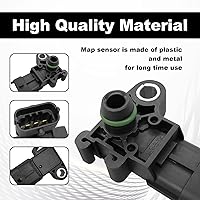 Vista 2 de Sensor de Presión Absoluta del Múltiple MAP Compatible con Chevy 09-11 Aveo 07-19 Impala, 08-19 Buick Enclave, 07-13 GMC Sierra 1500, #55573248